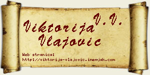 Viktorija Vlajović vizit kartica